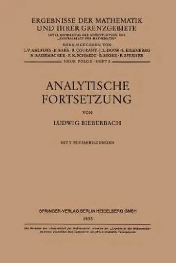 Cover of Analytische Fortsetzung