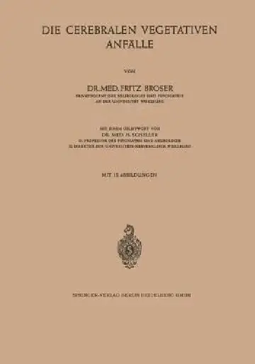Cover of Die Cerebralen Vegetativen Anfälle