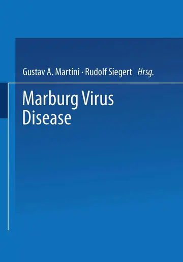 Cover of Marburg Virus Disease