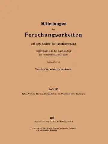 Cover of Mitteilungen Über Forschungsarbeiten