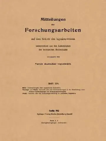 Cover of Mitteilungen Über Forschungsarbeiten
