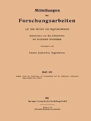 Cover of Ueber Die Einwirkung Des Ziehprozesses Auf Die Wichtigsten Technischen Eigenschaften Des Stahles
