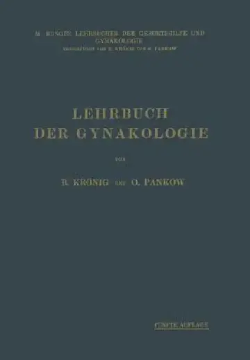 Cover of Lehrbuch Der Gynäkologie