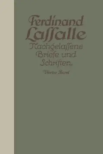 Cover of Lassalles Briefwechsel Mit Gräfin Sophie Von Hatƶfeldt