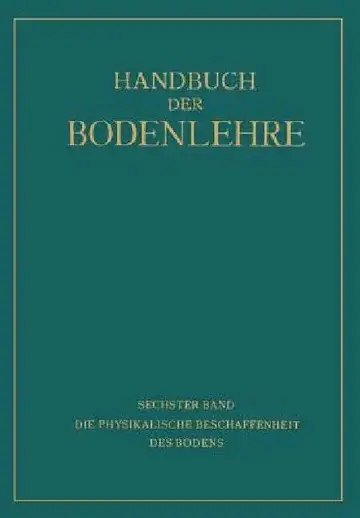 Cover of Die Physikalische Beschaffenheit Des Bodens