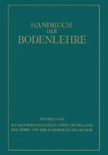 Cover of Die Naturwissenschaftlichen Grundlagen Der Lehre Von Der Entstehung Des Bodens