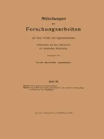 Cover of Die Berechnung Der Scheibenkolben. Der Einfluß Von Löchern Oder Schlitzen in Der Neutralen Schicht Gebogener Balken Auf Ihre Tragfähigkeit