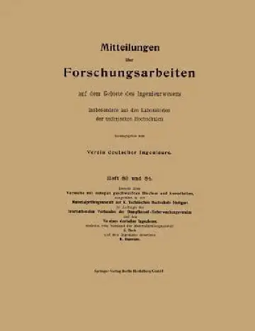 Cover of Mitteilungen Über Forschungsarbeiten Auf Dem Gebiete Des Ingenieurwesens