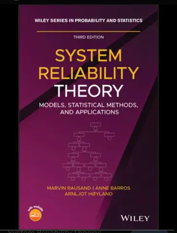 Cover of Reliability Theory