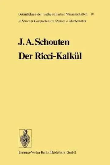 Cover of Der Ricci-Kalkül