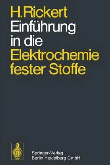 Cover of Einführung in Die Elektrochemie Fester Stoffe