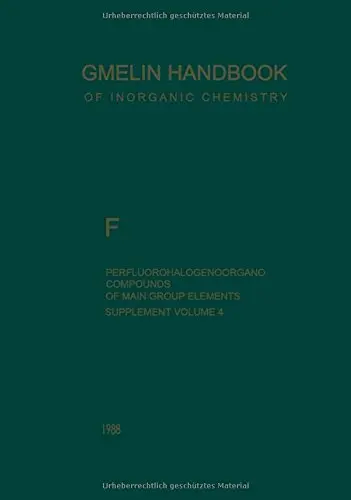 Cover of F Perfluorohalogenoorgano Compounds of M