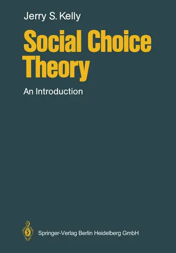 Cover of Social Choice Theory