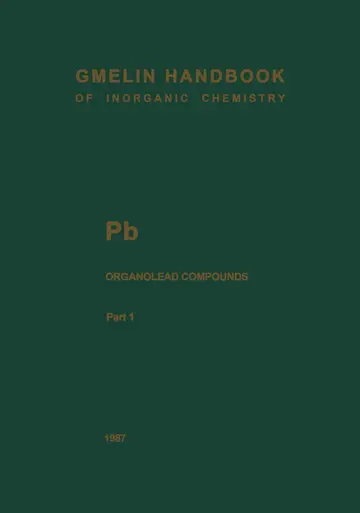 Cover of Pb Organolead Compounds