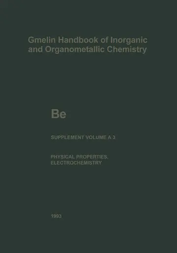 Cover of Be Beryllium