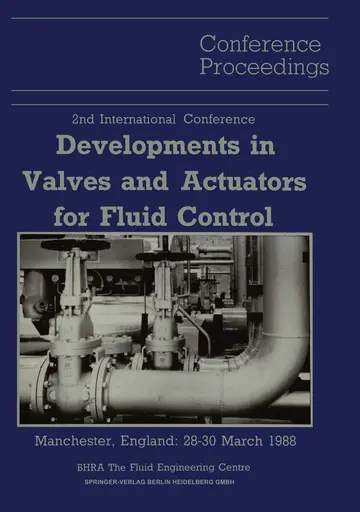 Cover of Proceedings of the 2nd International Conference on Developments in Valves and Actuators for Fluid Control