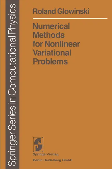 Cover of Numerical Methods for Nonlinear Variational Problems