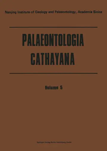 Cover of Palaeontologia Cathayana