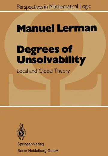 Cover of Degrees of Unsolvability