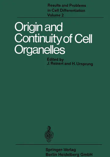 Cover of Origin and Continuity of Cell Organelles
