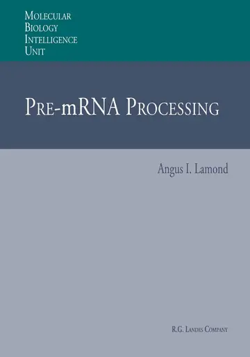 Cover of Pre-mRNA Processing