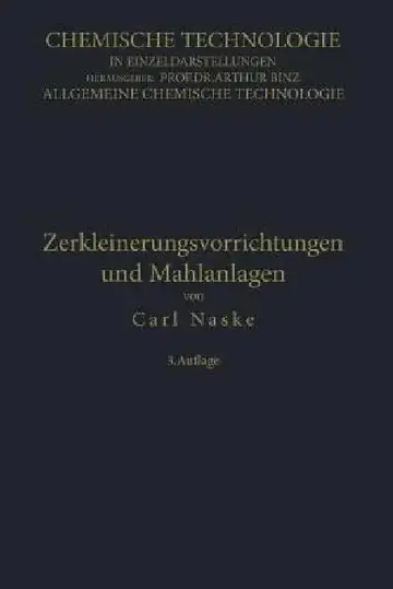 Cover of Zerkleinerungs-Vorrichtungen Und Mahlanlagen