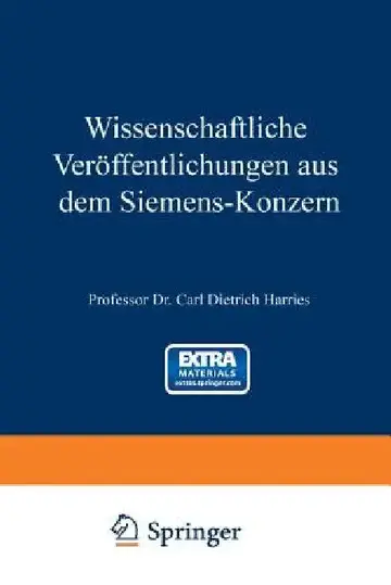 Cover of Wissenschaftliche Veröffentlichungen Aus Dem Siemens-Konzern