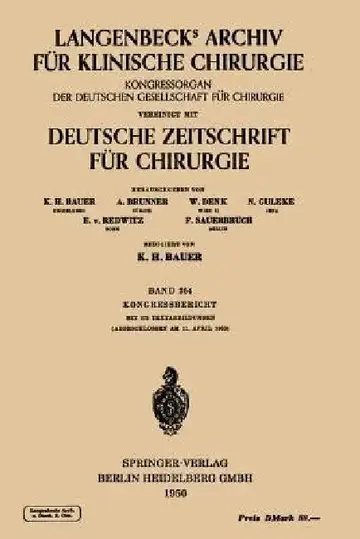 Cover of Verhandlungen Der Deutschen Gesellschaft Für Chirurgie