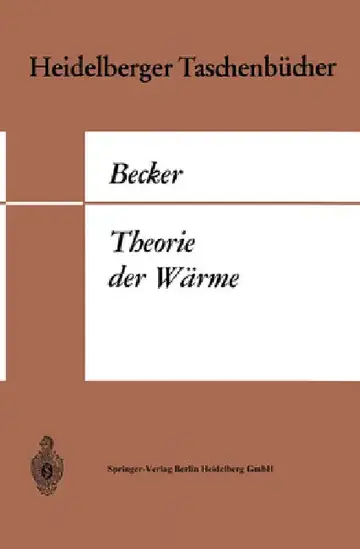 Cover of Theorie der Wärme