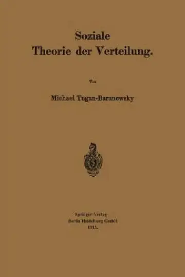 Cover of Soziale Theorie Der Verteilung