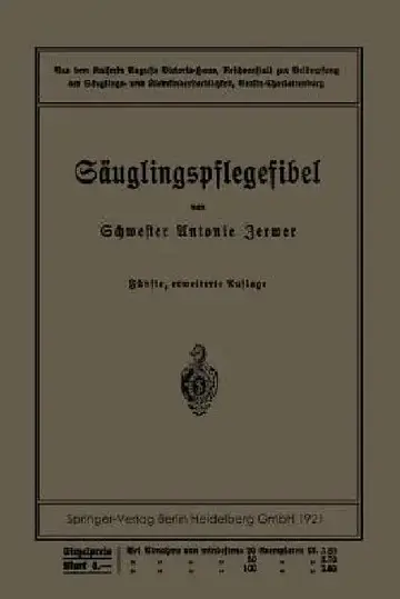 Cover of Säuglingspflegefibel