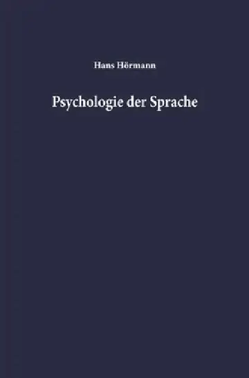 Cover of Psychologie der Sprache