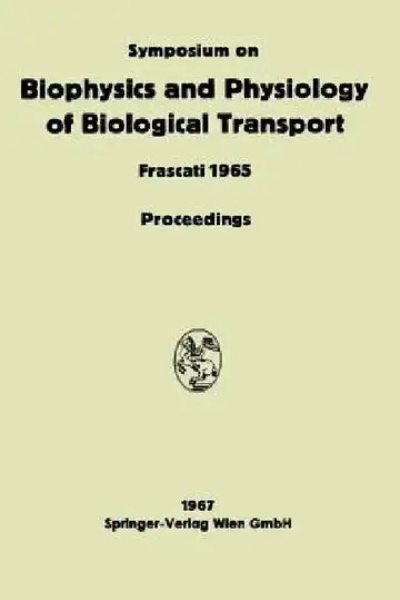 Cover of Symposium on Biophysics and Physiology of Biological Transport
