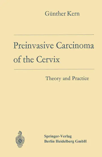 Cover of Preinvasive Carcinoma of the Cervix
