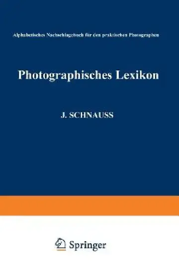 Cover of Photographisches Lexikon