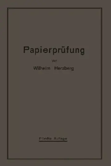 Cover of Papierprüfung