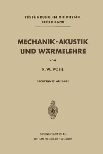 Cover of Mechanik - Akustik Und Wärmelehre
