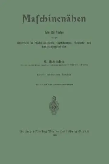 Cover of Maschinenähen