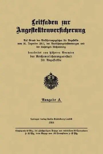 Cover of Leitfaden Zur Angestelltenversicherung