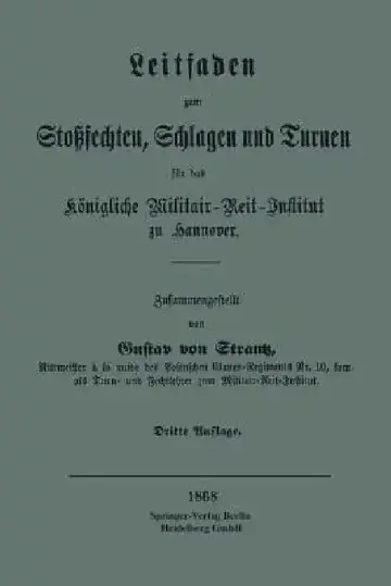 Cover of Leitfaden Zum Stoßsechten, Schlagen Und Turnen Für Das Königliche Militair-Reit-Institut Zu Hannover