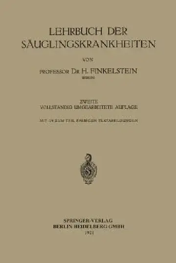 Cover of Lehrbuch Der Säuglingskrankheiten