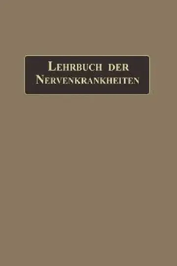Cover of Lehrbuch Der Nervenkrankheiten