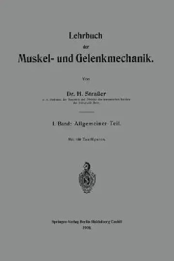 Cover of Lehrbuch Der Muskel- Und Gelenkmechanik