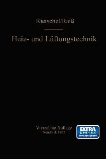 Cover of H. Rietschels Lehrbuch Der Heiz- Und Lüftungstechnik