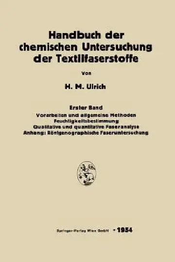 Cover of Handbuch Der Chemischen Untersuchung Der Textilfaserstoffe