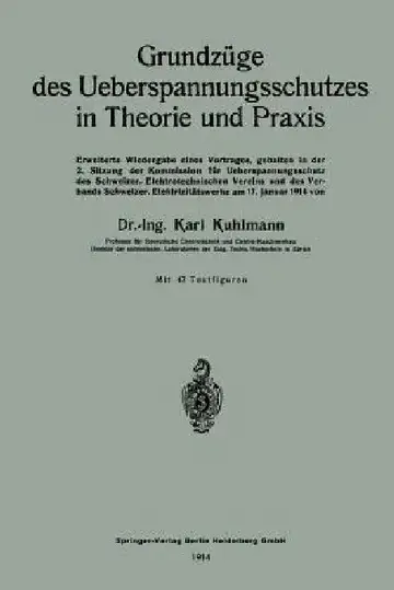 Cover of Grundzüge Des Ueberspannungsschutzes in Theorie Und PRAXIS