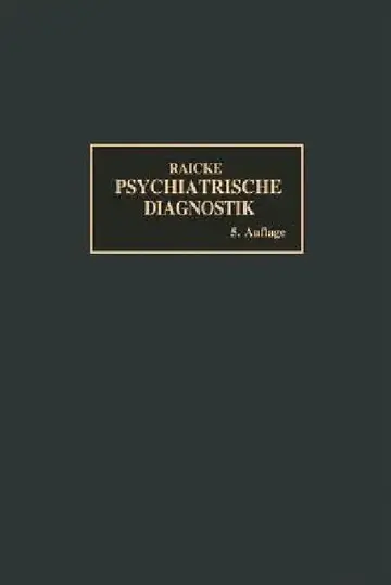 Cover of Grundriss Der Psychiatrischen Diagnostik