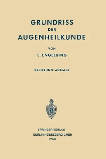 Cover of Grundriss der Augenheilkunde für Studierende