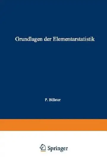 Cover of Grundlagen Der Elementarstatistik