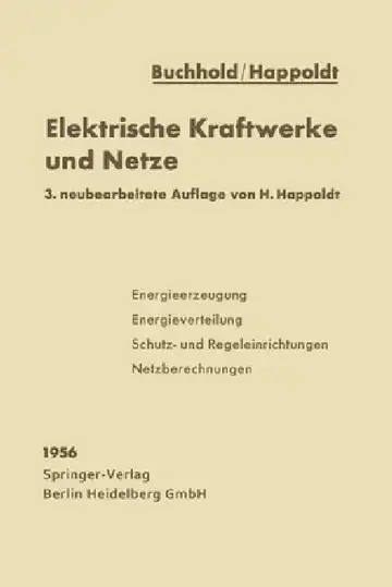 Cover of Elektrische Kraftwerke und Netze